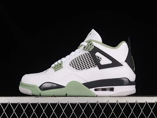 All categories Air Jordan Jordan series basketball shoes Air Jordan 4 X version Air Jordan 4 Retro "Seafoam" AJ4 Joe 4 white and green AQ9129-103